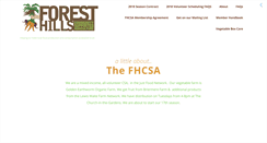 Desktop Screenshot of foresthillscsa.com