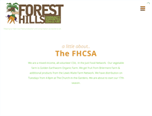 Tablet Screenshot of foresthillscsa.com